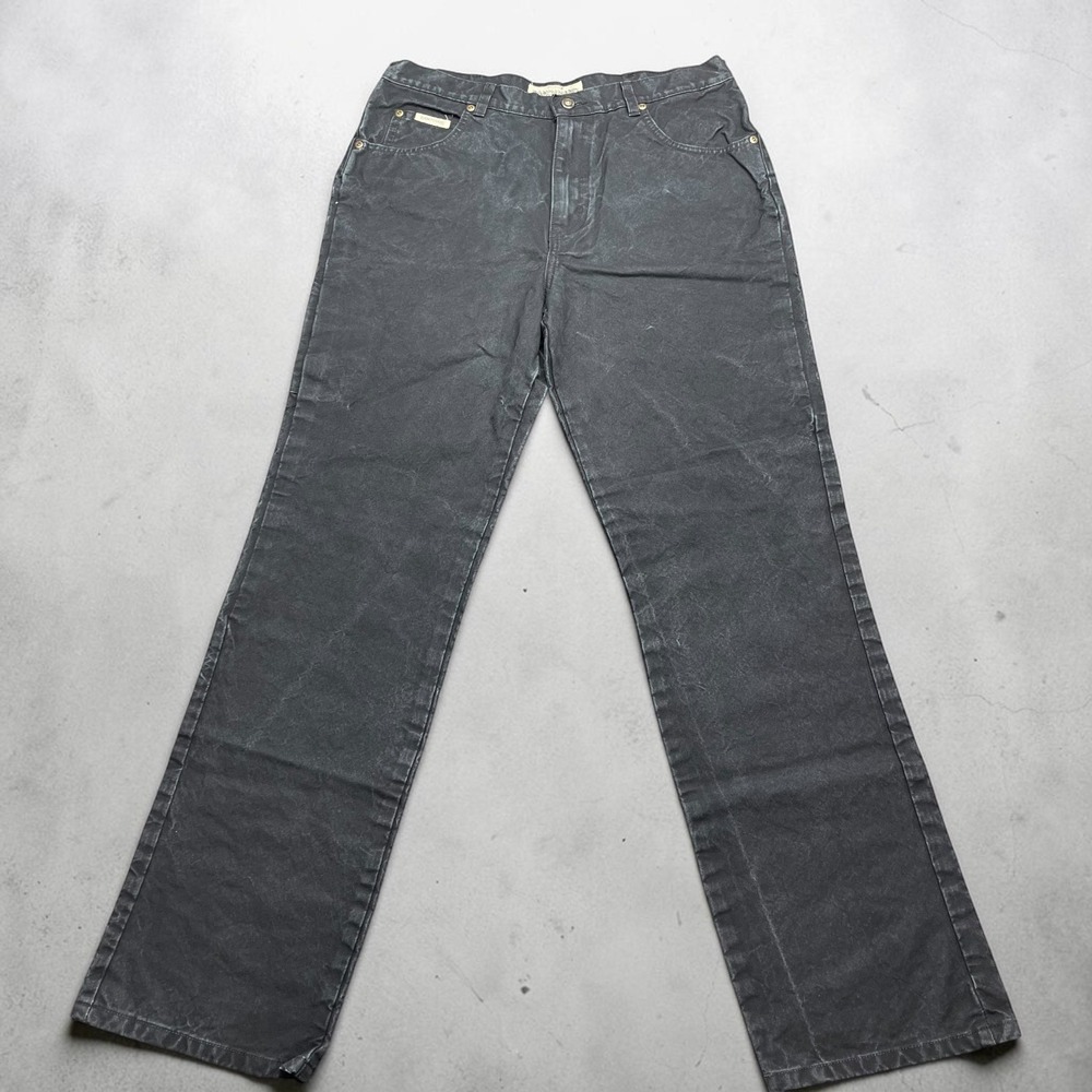 Schaefer Outfitter Ranch Hand 1801 Mens 34x32 Faded Black Canvas Dungarees USA